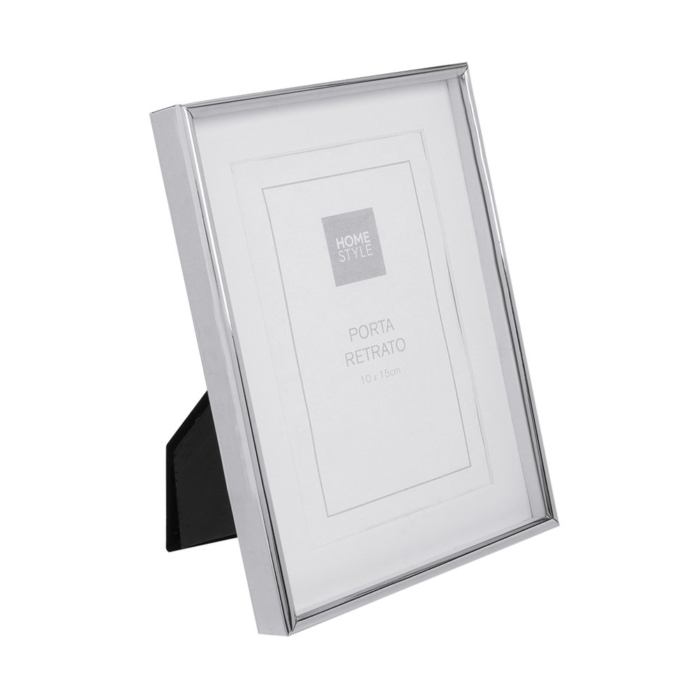 Porta Retrato Home Style Classic - Cor: PRATA - Tamanho: 10 x 15 cm