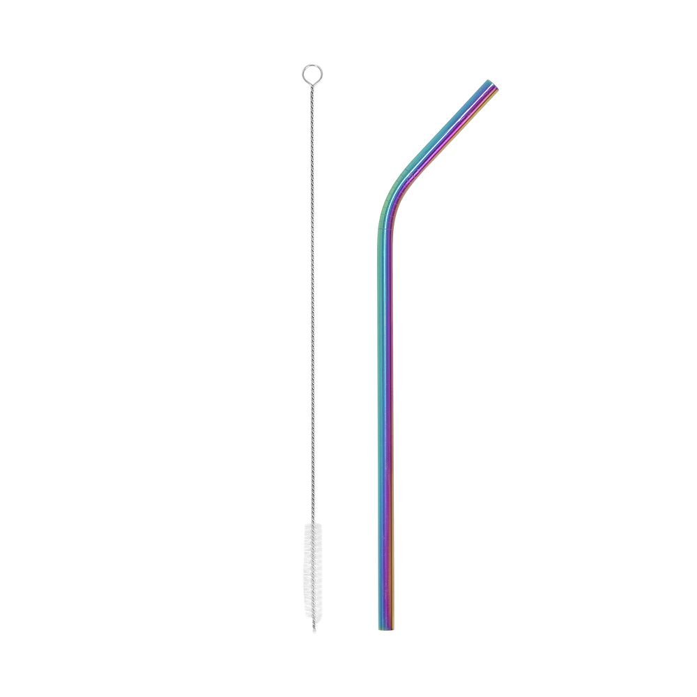 Jogo de Canudo e Escova Re Use 21 cm 2 Peças