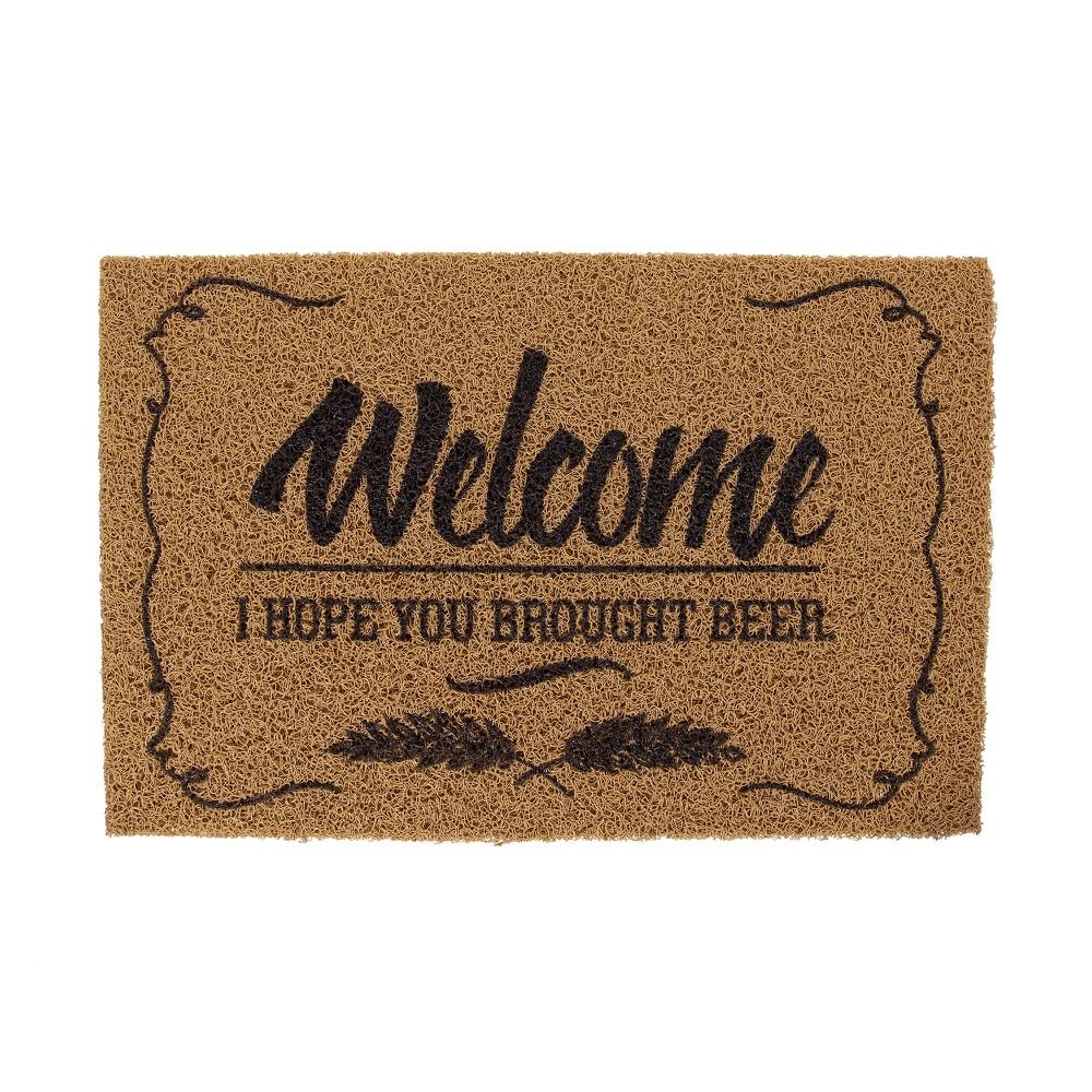 Capacho Super Print Welcome Beer 40 cm x 60 cm - Home Style