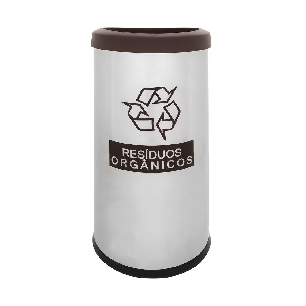Lixeira Seletiva Recycling Orgânico 40,5 L - Brinox