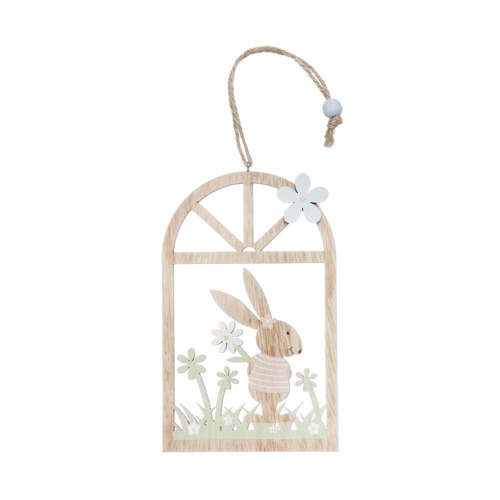 Adorno Coelha Funny Bunny Spring Flower 14 cm - Home Style - Camicado