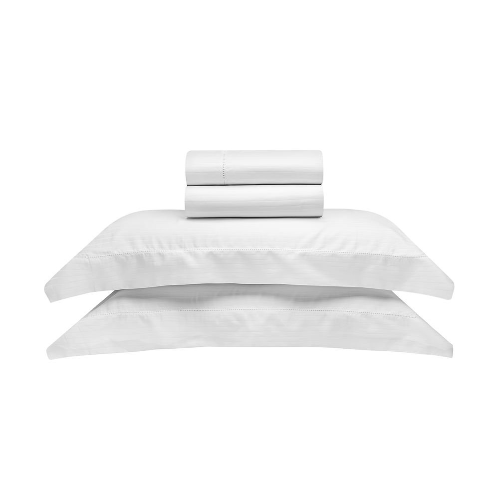 Jogo de Lençol Super King Damask Stripes 4 Peças - Buddemeyer