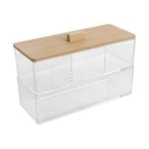 Caixa Organizadora Make Home Style Spa Clear 23cm x 9cm x 15cm