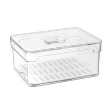 Organizador de Geladeira com Tampa Home Style Clear 20 cm x 15cm