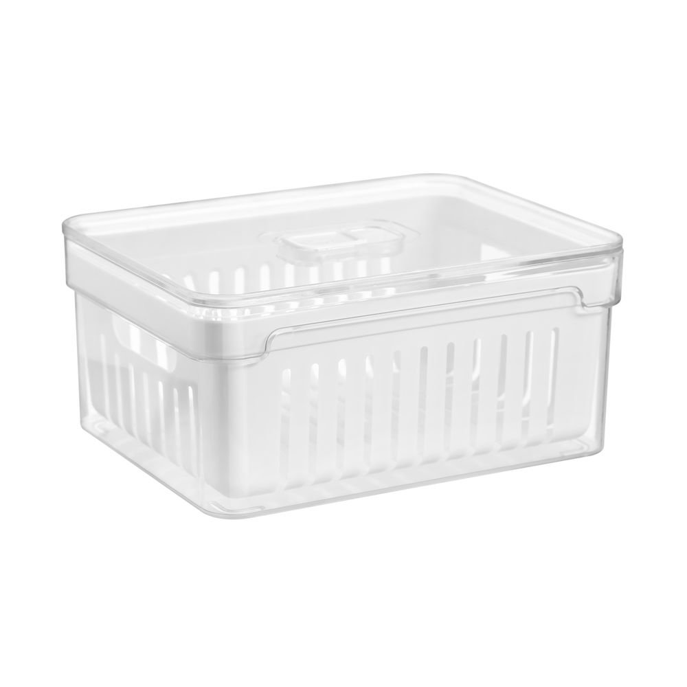 Organizador Com Cesto Clear 2 2 L Home Style Camicado