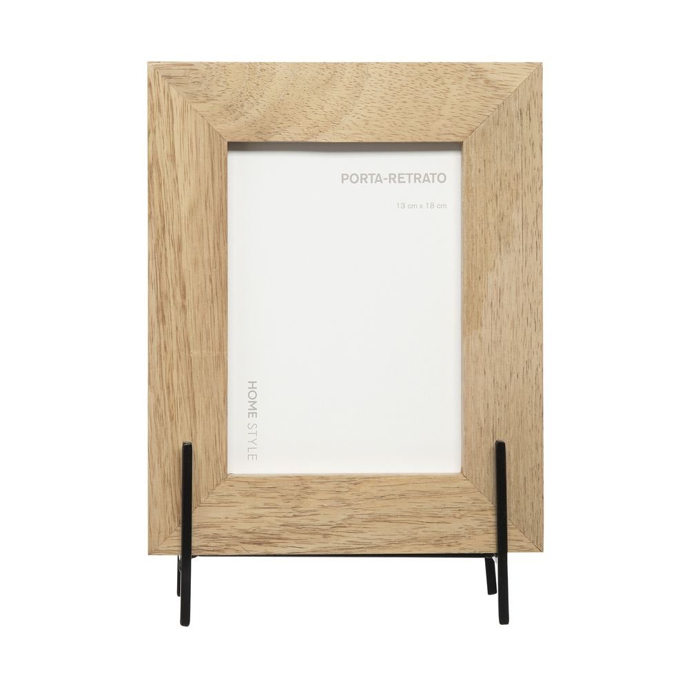 Porta Retrato Home Style Industrial - Cor: BEGE - Tamanho: 13 x 18 cm