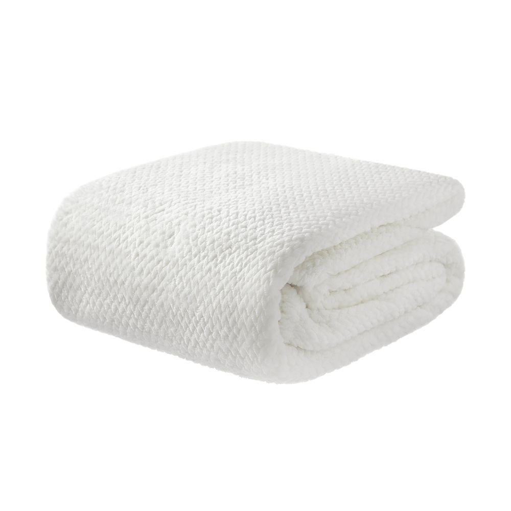 Cobertor Tresse Casal   Home Style - Cor - OFF-WHITE, Tamanho - CASAL