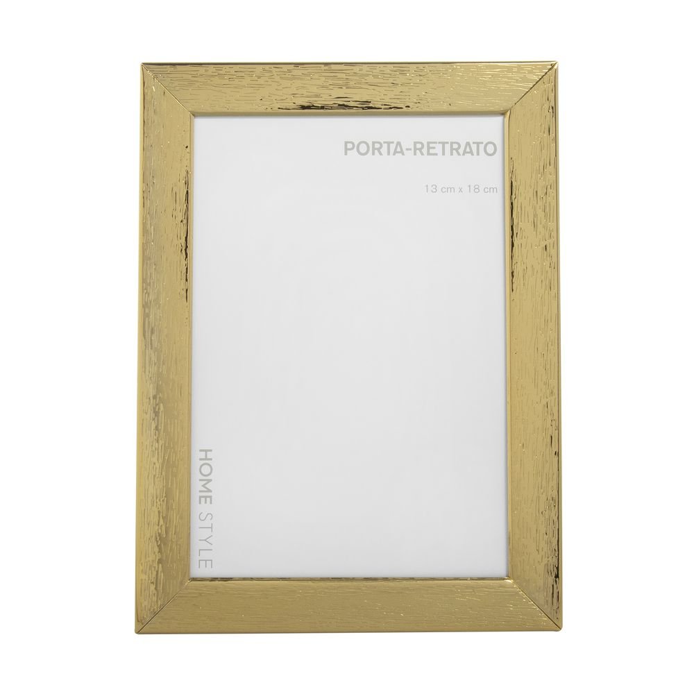 Porta Retrato Home Style Telaio - Cor: DOURADO - Tamanho: 13 x 18 cm