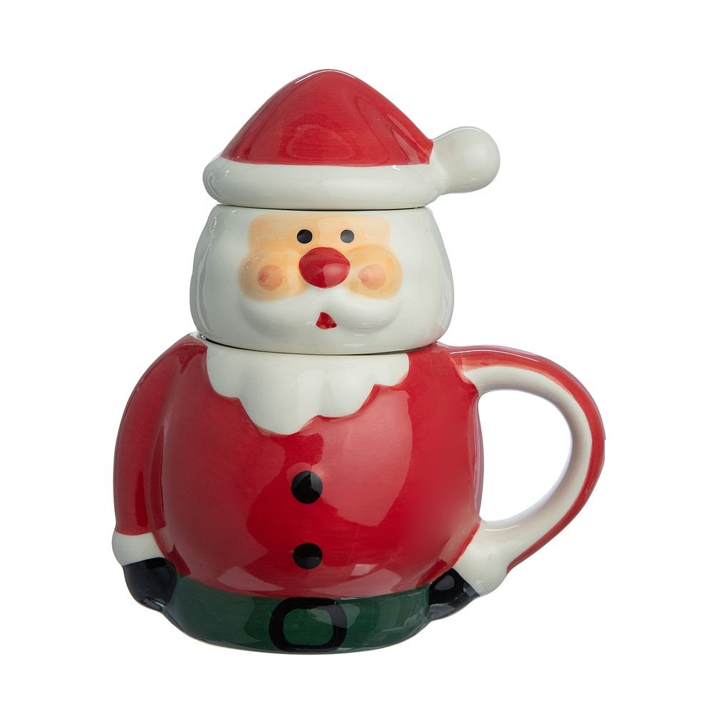 Caneca com Infusor Home Style Natal Hohoho
