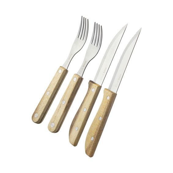 Jogo de Talheres para Churrasco Home Style BBQ Acácia - Camicado