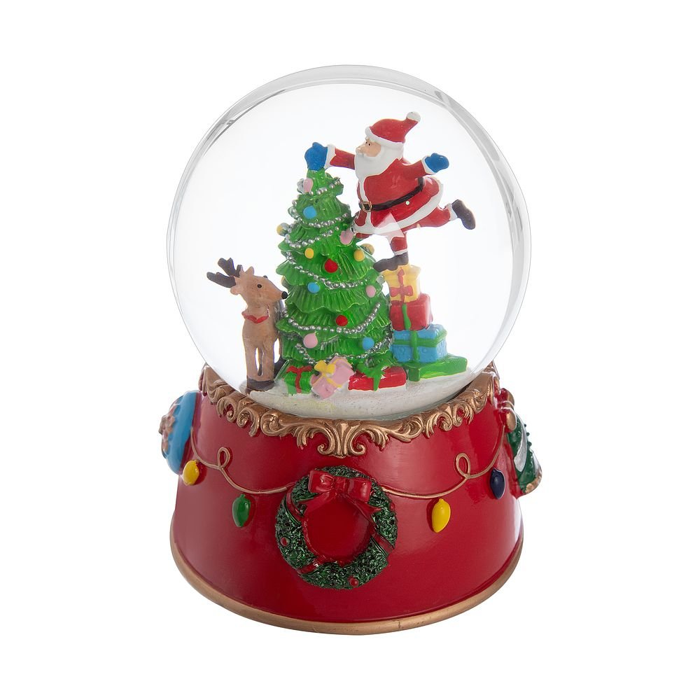 Globo Musical Home Style Holiday Santa's Tree 15 cm