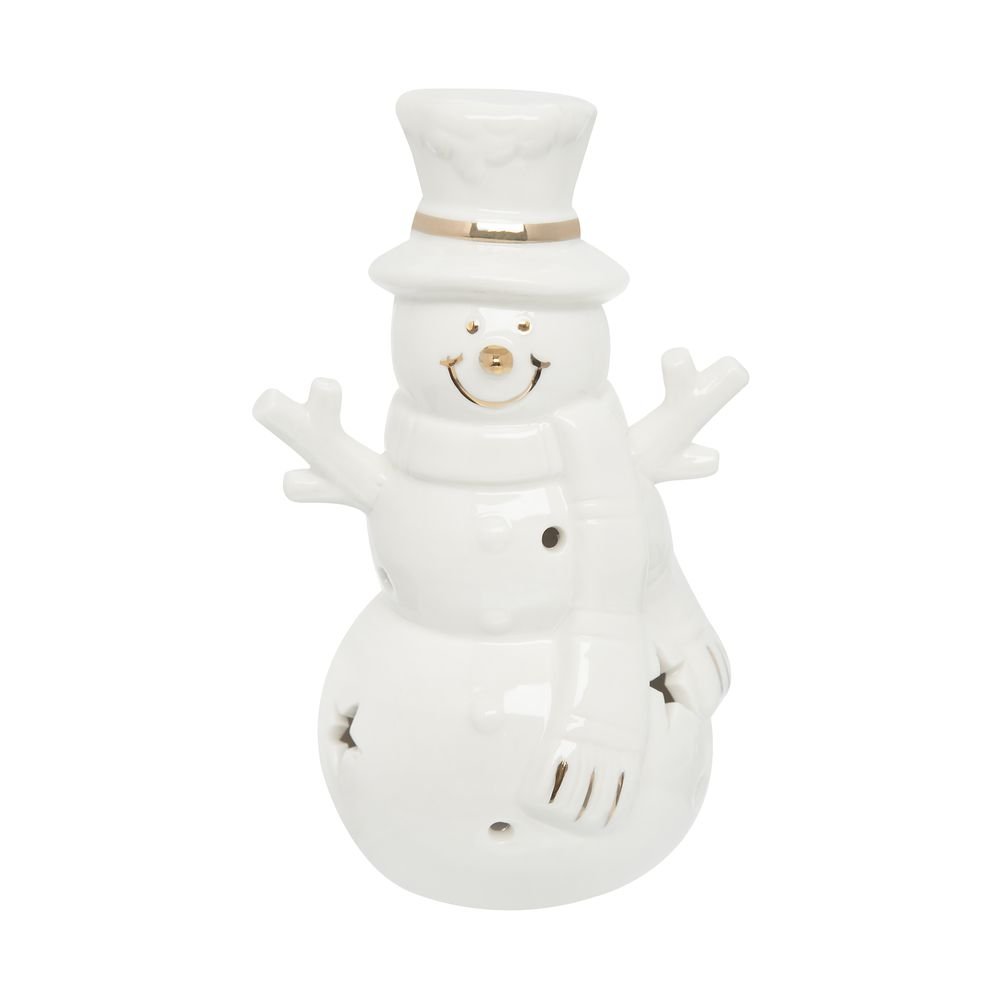 Adorno Home Style Boneco de Neve Led Joy Snow 14 cm