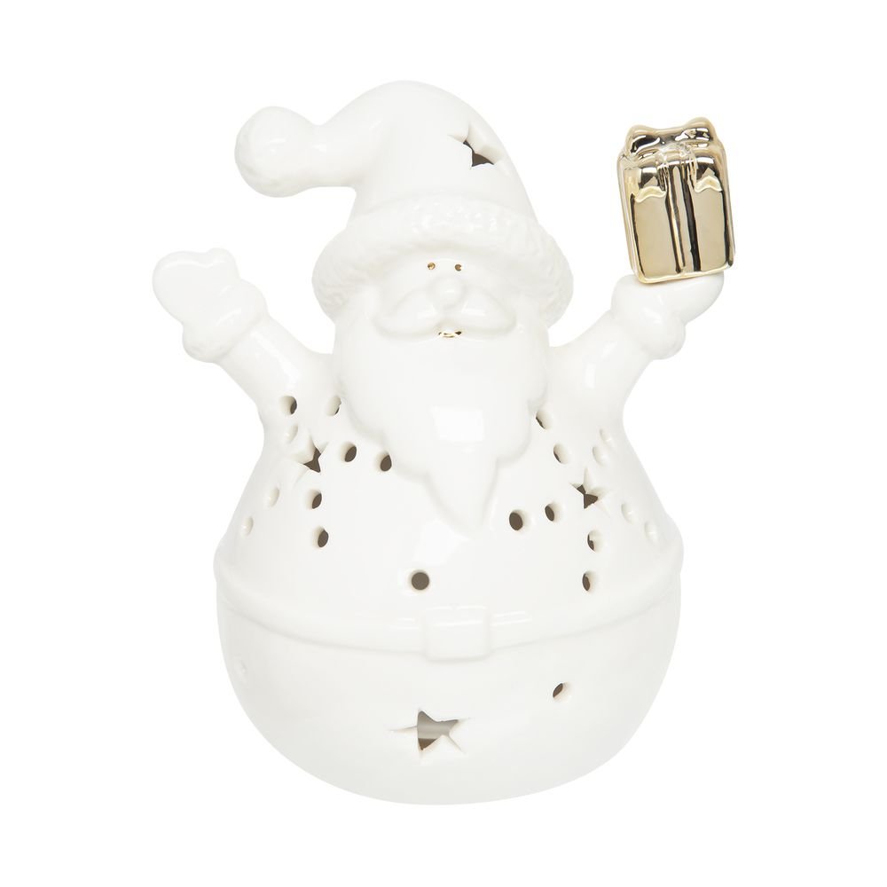 Adorno Home Style Santa Led Joy Snow 13 cm