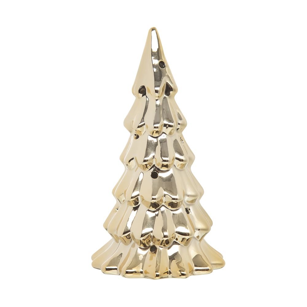 Adorno Arvore Led Home Style Joy Golden Tree 15 cm
