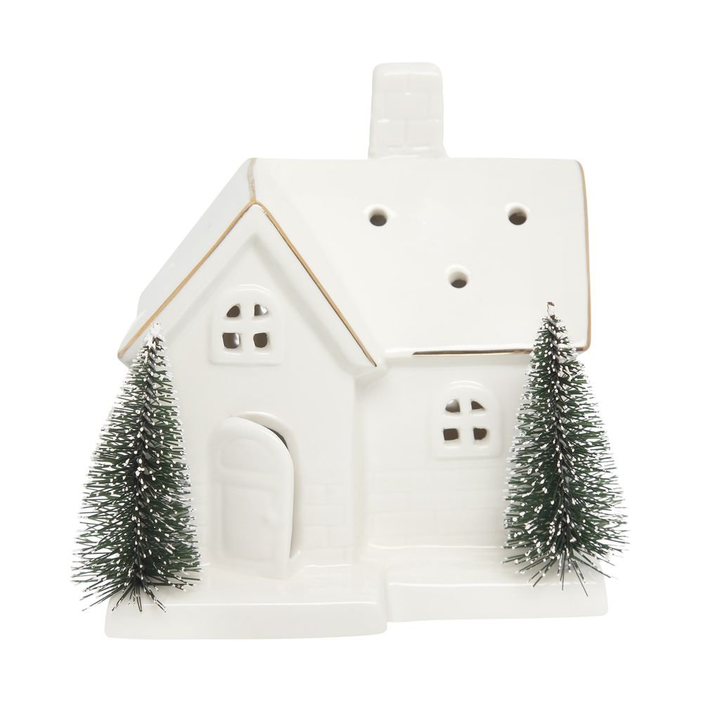 Adorno Casinha Home Style Led Joy Family 12 cm