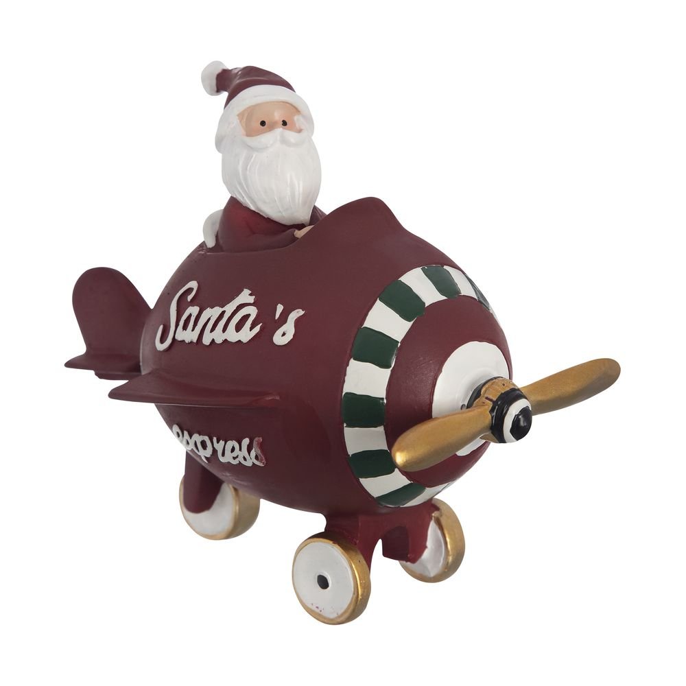 Adorno Home Style Santa Holiday Plane 12 cm