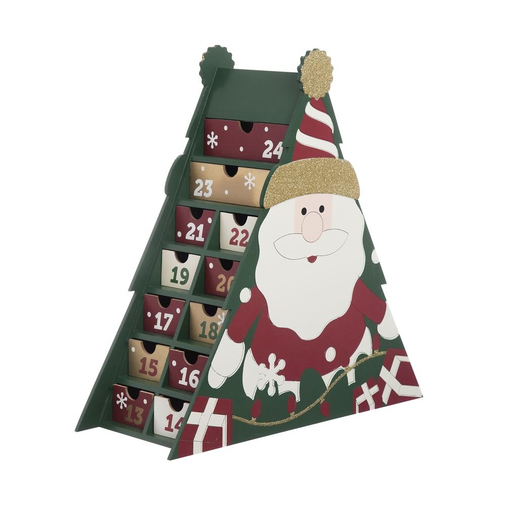 Calendário Home Style Holiday Santa Puppy 36 cm