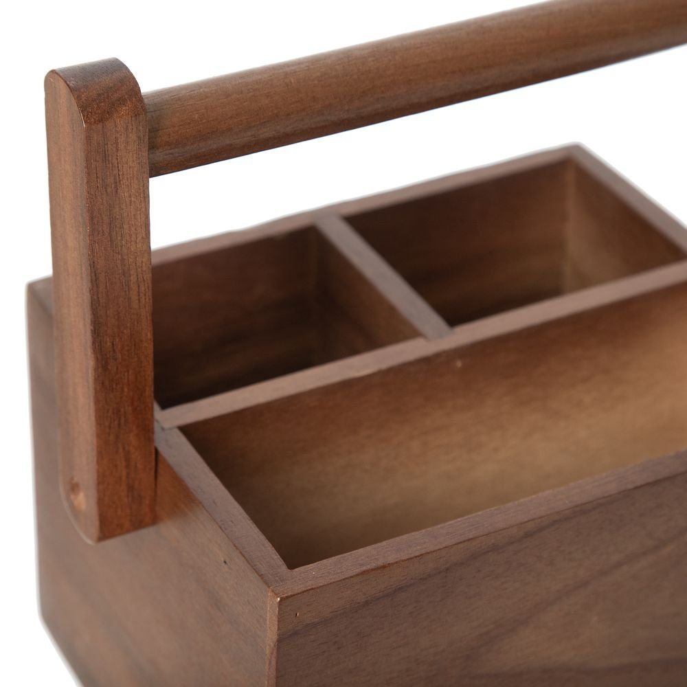 Porta Talher Home Style Acacia 20 cm