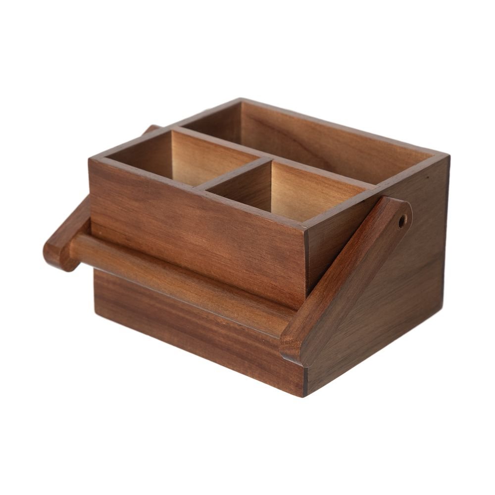 Porta Talher Home Style Acácia 20 cm - Camicado