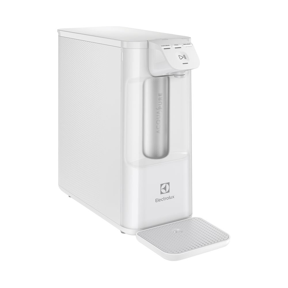 Purificador de Agua Gelada Fria e Natural Eletrico Compacto Eletronico placa Electrolux Filtro refil 6 meses ou 3000l Painel Touch Bivolt Branco PE12B