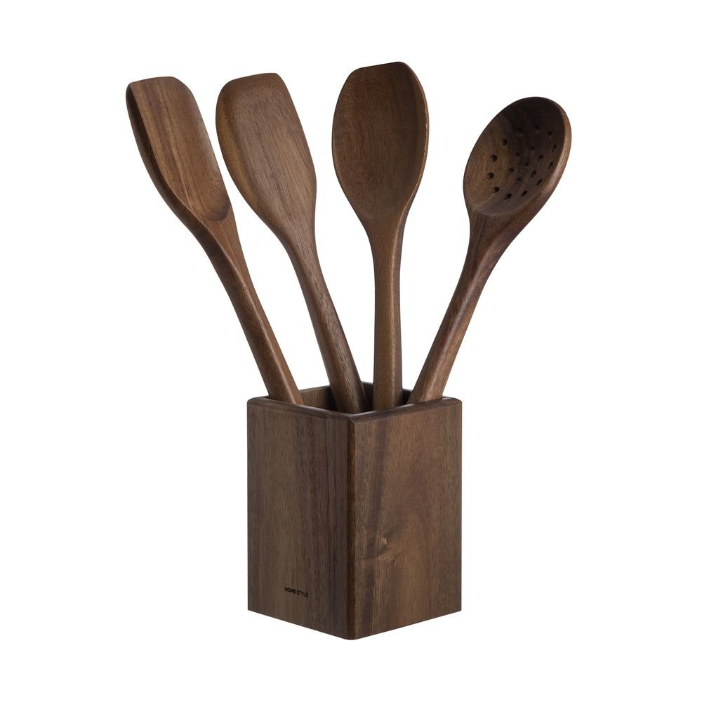 Jogo de Utensílios Home Style Acácia Square