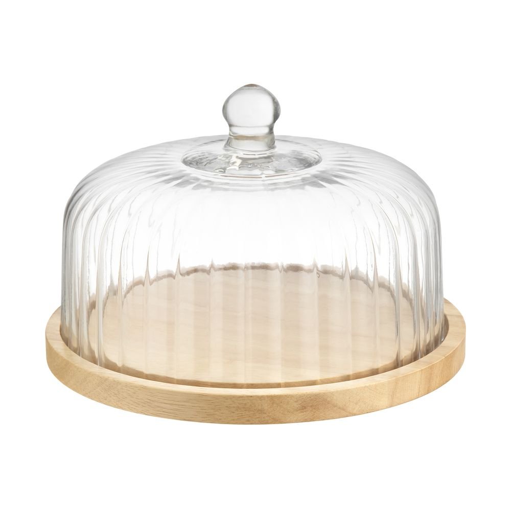 Prato para Bolo Home Style Wood Risque 26 cm