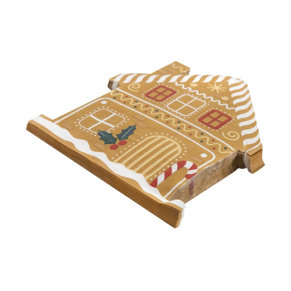 Guardanapo Descartável Home Style Natal Cookies 33 cm x 33 cm