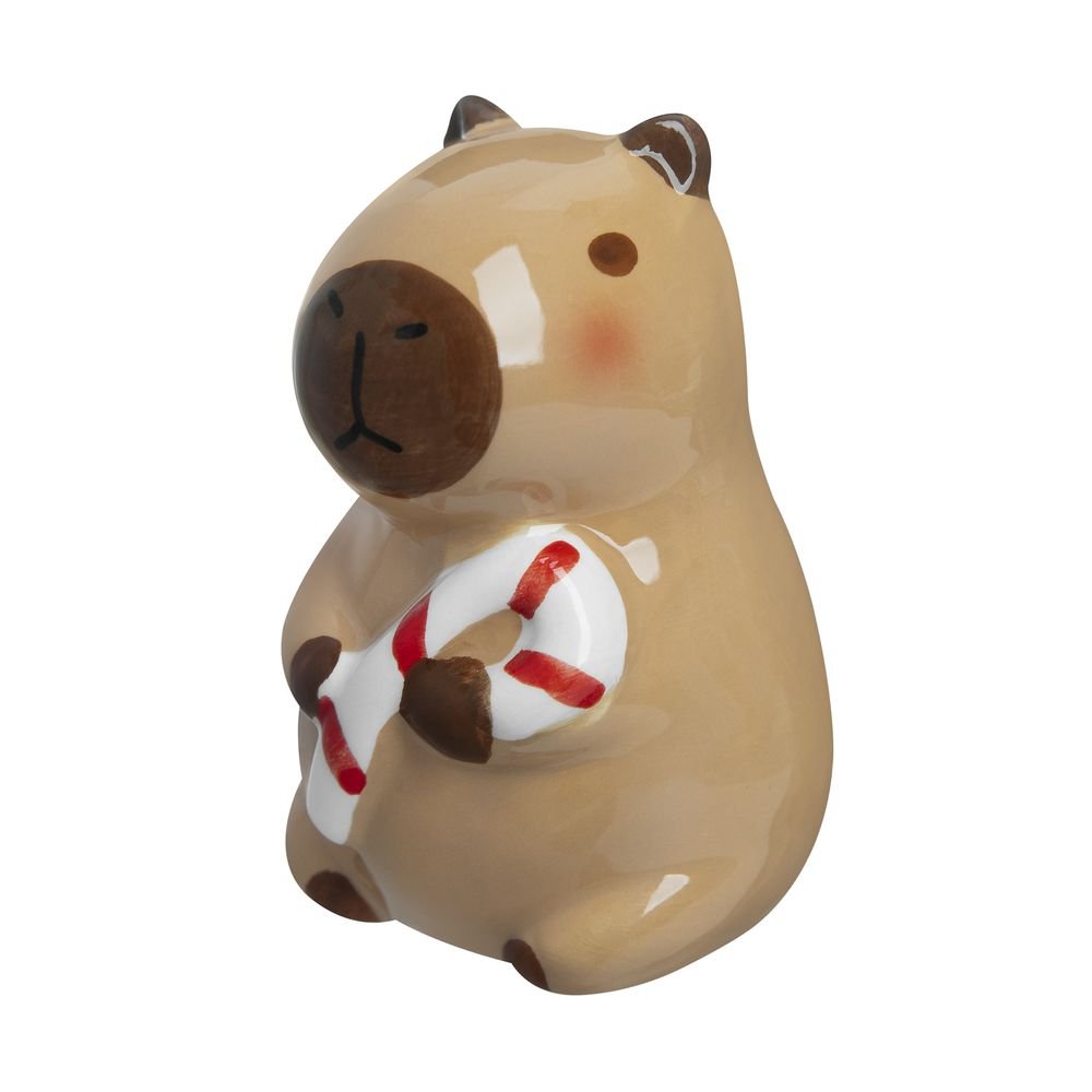 Adorno Capivara Home Style Bengala 8 cm