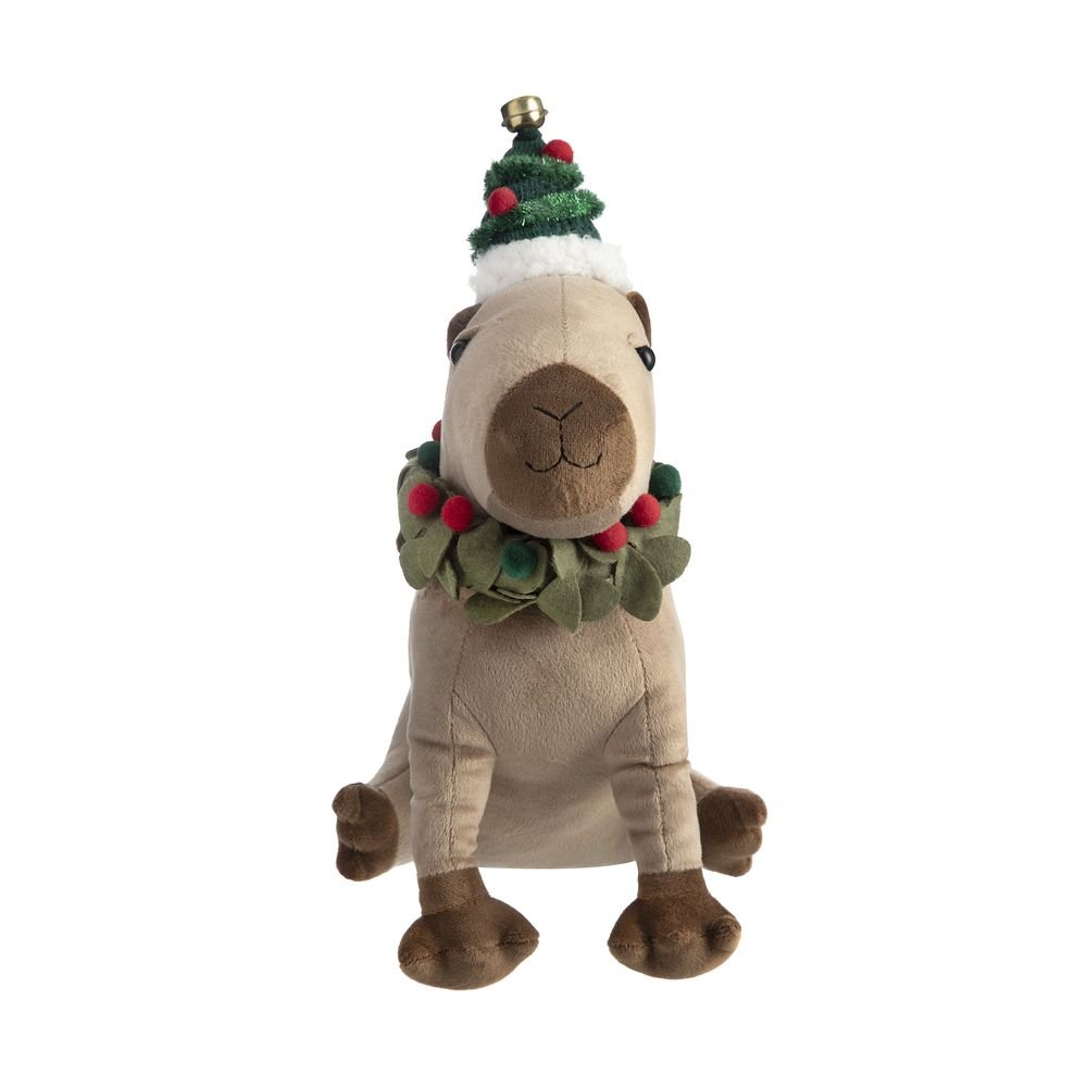 Boneco Capivara Holiday 35 cm
