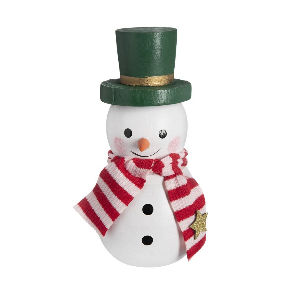 Adorno Boneco de Neve Home Style Frostino 13 cm