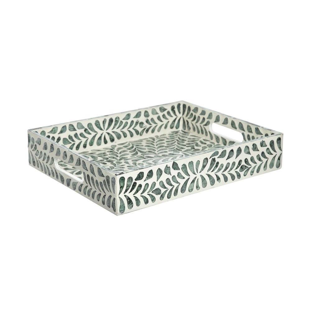 Bandeja Decor Home Style Folhagem 36 cm