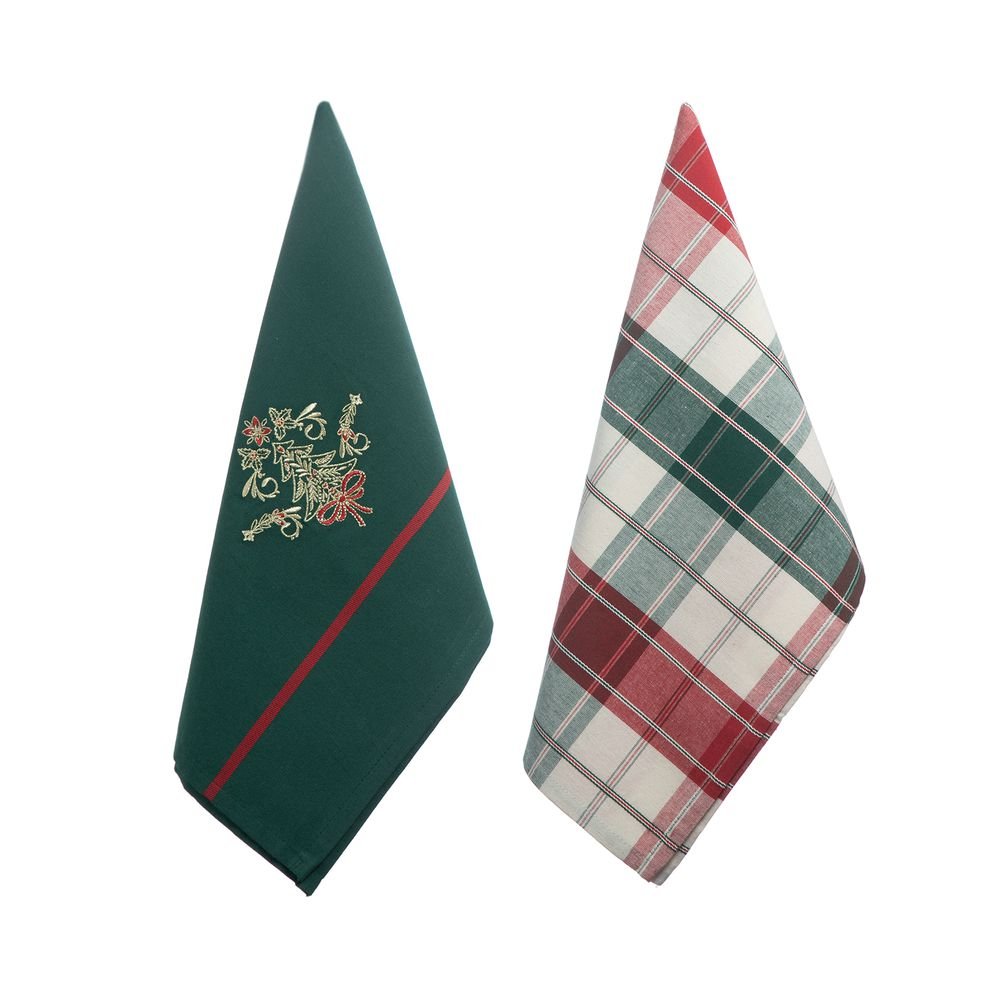 Jogo de Pano de Prato Home Style Natal Folk
