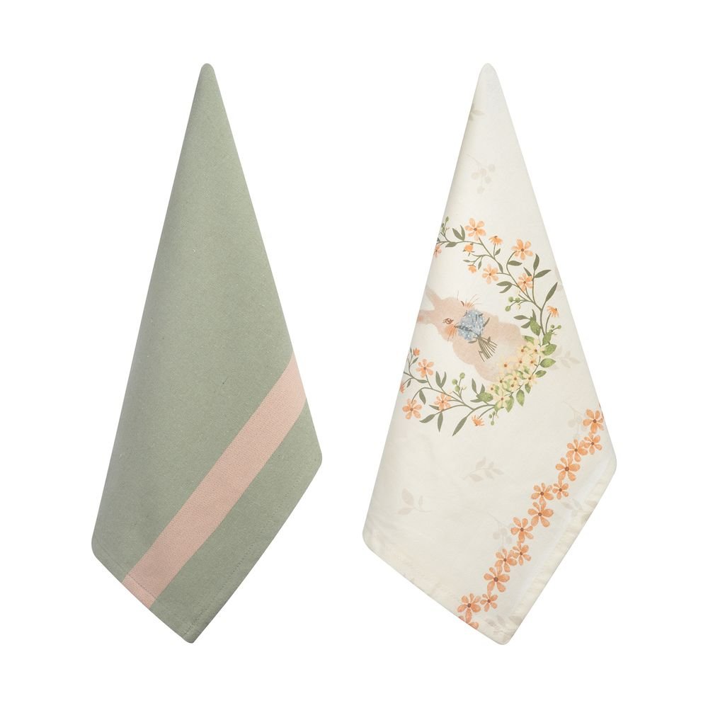 Jogo de Pano de Prato Home Style Páscoa Aquarelle