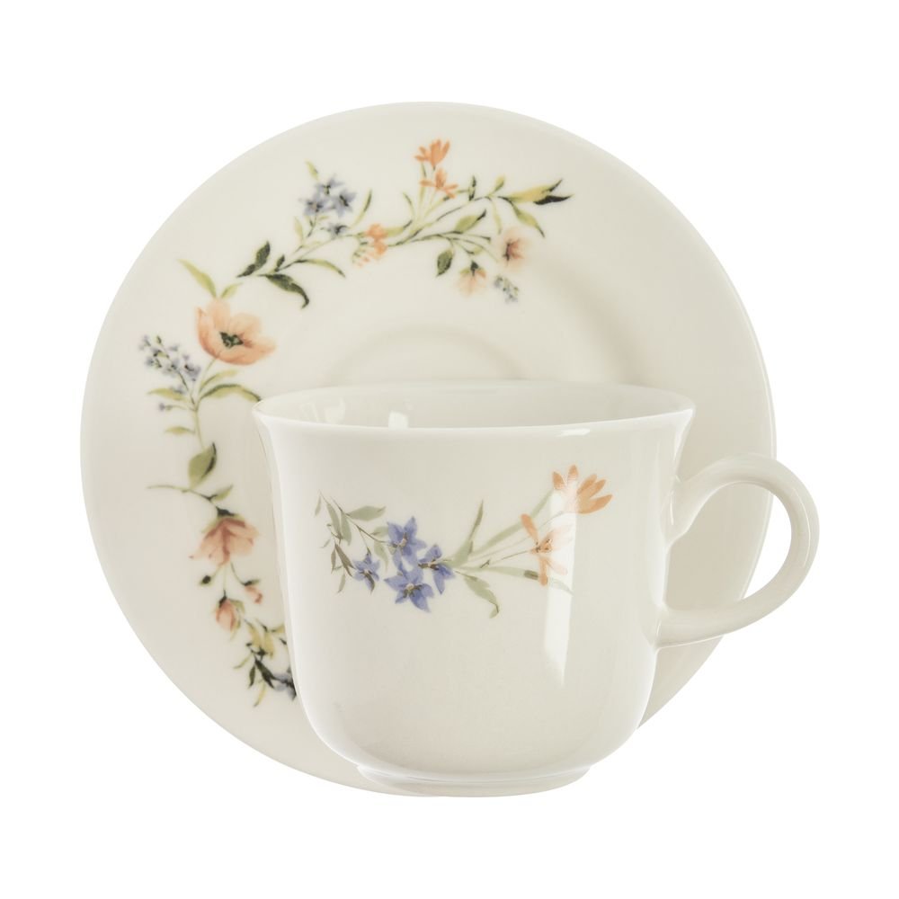 Xícara de Chá Home Style Flora