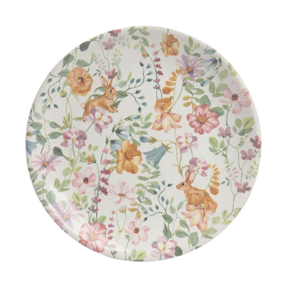 Prato de Sobremesa Home Style Pascoa Bunny 21 cm