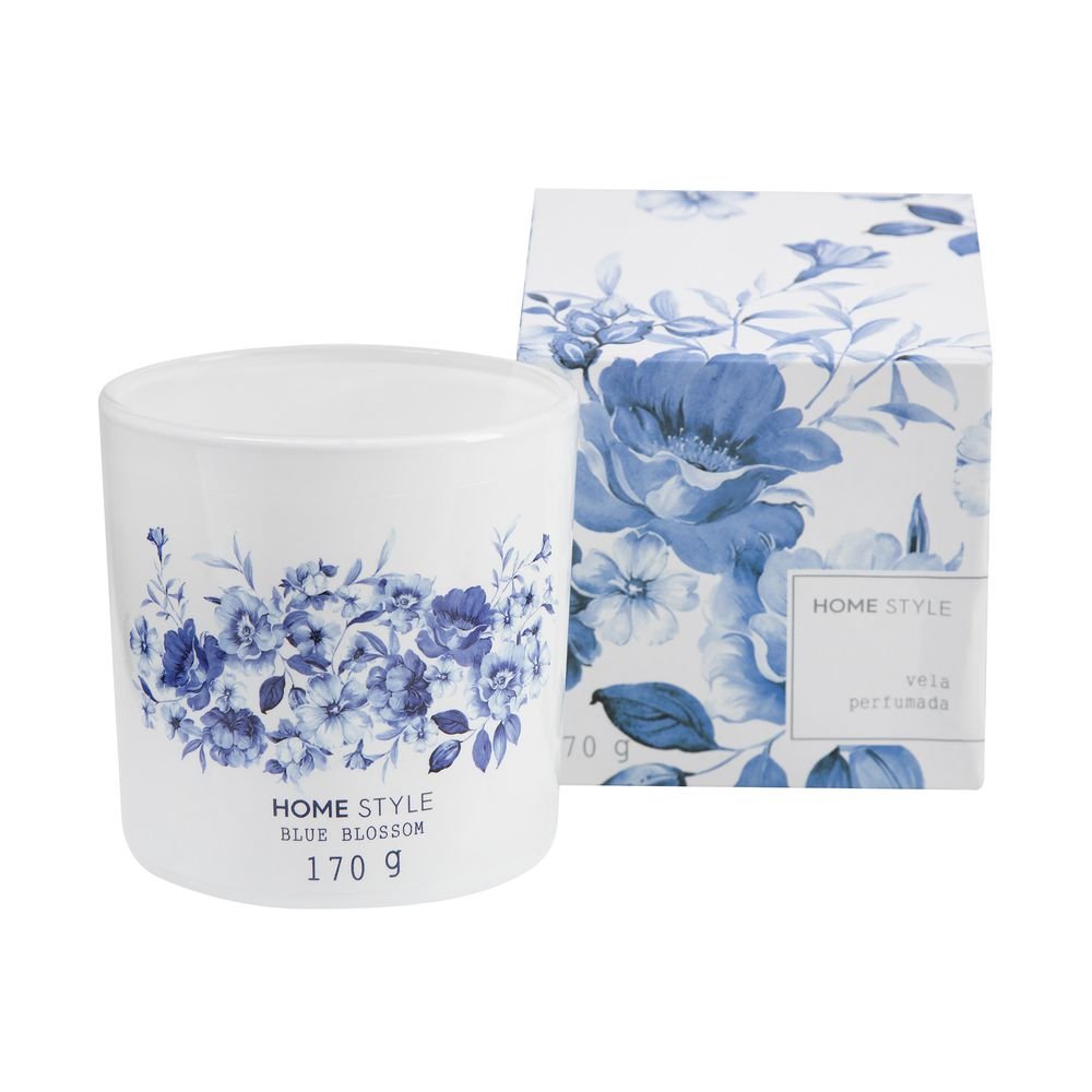 Vela Perfumada Home Style Blue Blossom 