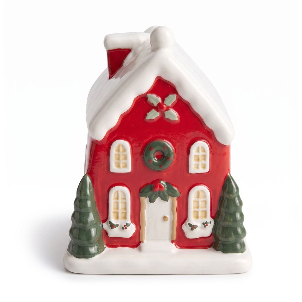 Enfeite de Natal Casinha Home Style Nieve 15 cm