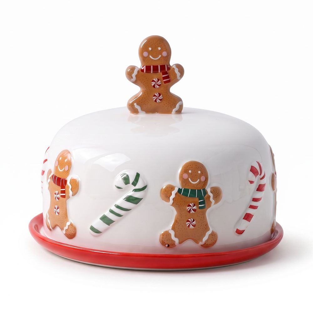 Prato de Bolo de Natal Home Style Cookies 19 cm
