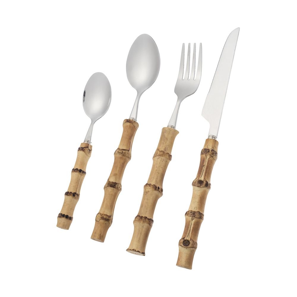 Faqueiro Home Style Bambu Nodo 16 Peças