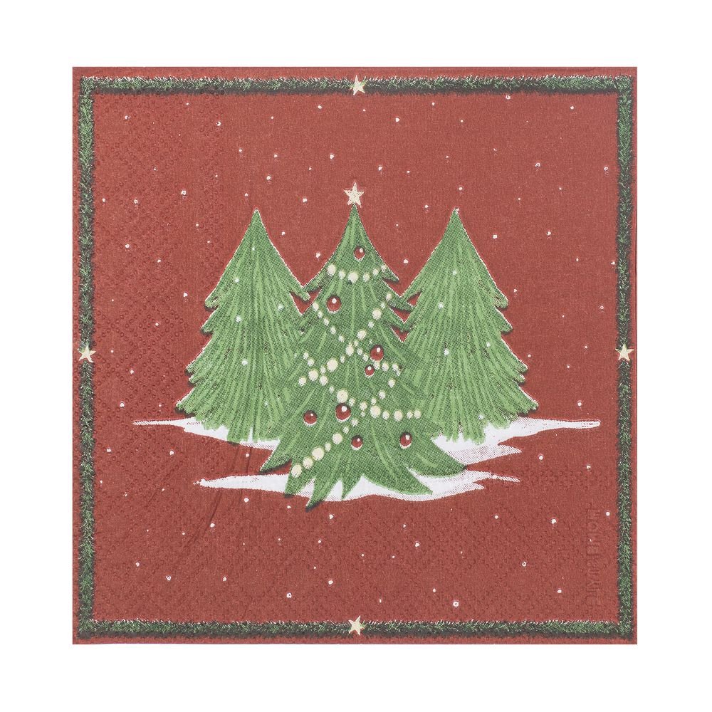 Guardanapos Descartáveis de Natal Home Style Trees 25 cm x 25 cm